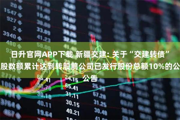 日升官网APP下载 新疆交建: 关于“交建转债”转股数额累计达到转股前公司已发行股份总额10%的公告