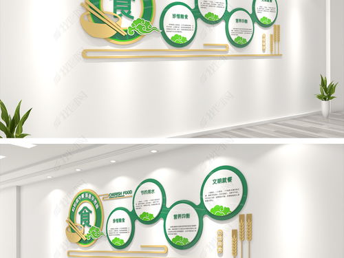 简约校园食堂文化墙设计 营造健康安全的用餐环境